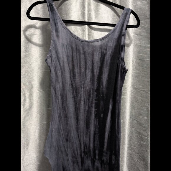 Rivetted Official Monsoon Tie Dye Grey Classic Slit Dress Medium - Picture 4 of 8